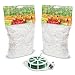 BohoFarm Plant Trellis Netting 5x30ft 2-Pack Trellis Net Heavy-Duty Polyester Plant Support Vine Climbing Hydroponics with/Garden Twine