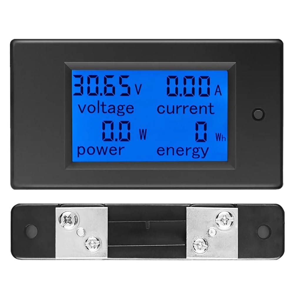 amiciSense DC Energy Meter 4 in 1, 6.5V-100V 50A (5kW) Power Meter Digital Display with Blue Back Light (B0CW1SSZKL) Amazon Price History, Amazon Price Tracker