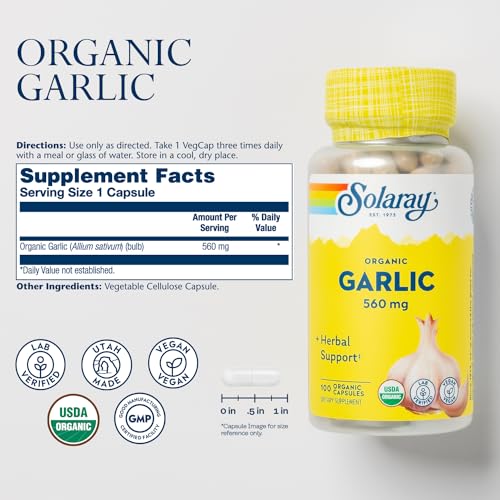 Solaray 19285 Organic Garlic Pills thumb #1