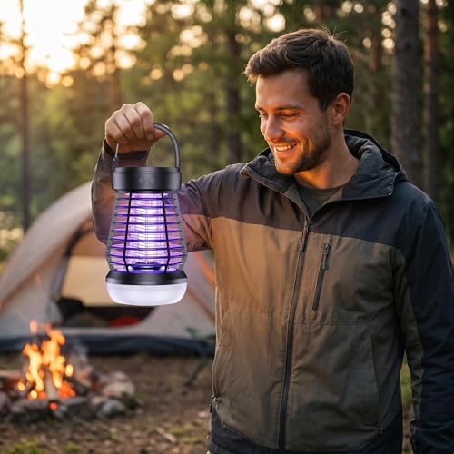 Extractor de moscas LED Sastiskid y lámpara de camping USB para hogar 6