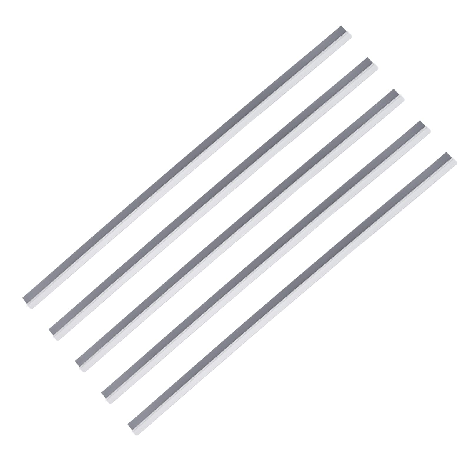 Nastro insonorizzante per porte Impermeabile insonorizzato sotto la striscia di tenuta sotto la porta Guarnizione della porta inferiore per la casa Hotel Materiale PVC 5 metri 5 (Grigio Bianco)
