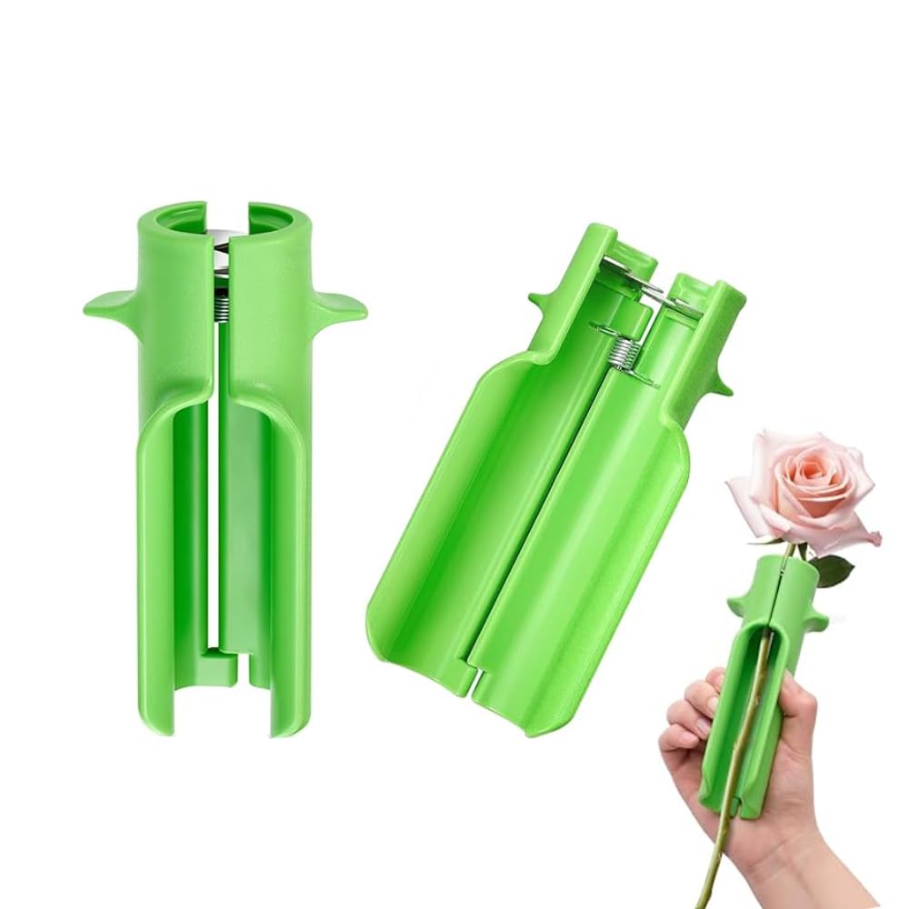 YSSY spread 2Pcs Rose Thorn Stripper Tool, Flower Stem Cutter for Thorn Remover and Leafs Remover, Roses Leaf Stripper Tool for Home Flower Shop Gardening Floral Arrangements