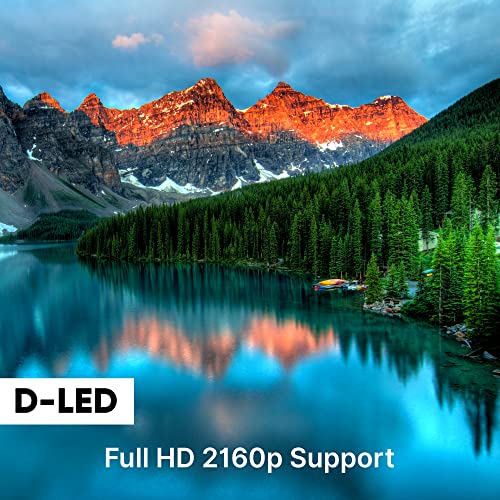 Image of Pyle 75 inch 2160p UHD Smart TV - Flat Screen Monitor HD DLED Digital /Analog Television w /Built-in WebOS Hub Operating System, HDMI, USB, AV, Full Range Stereo Speaker, Wall Mount, Includes Remote Control
