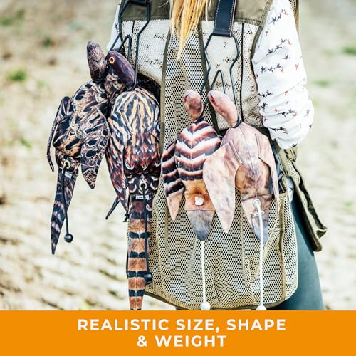 The Original Clone Realistische Spiel Vogel Hund Training Schnuller - Canvas Schnuller mit HD Federdruck für Gundog & Welpentraining - Gundog Trainingsgeräte (Hen Fasan Dead Bird Dummy)