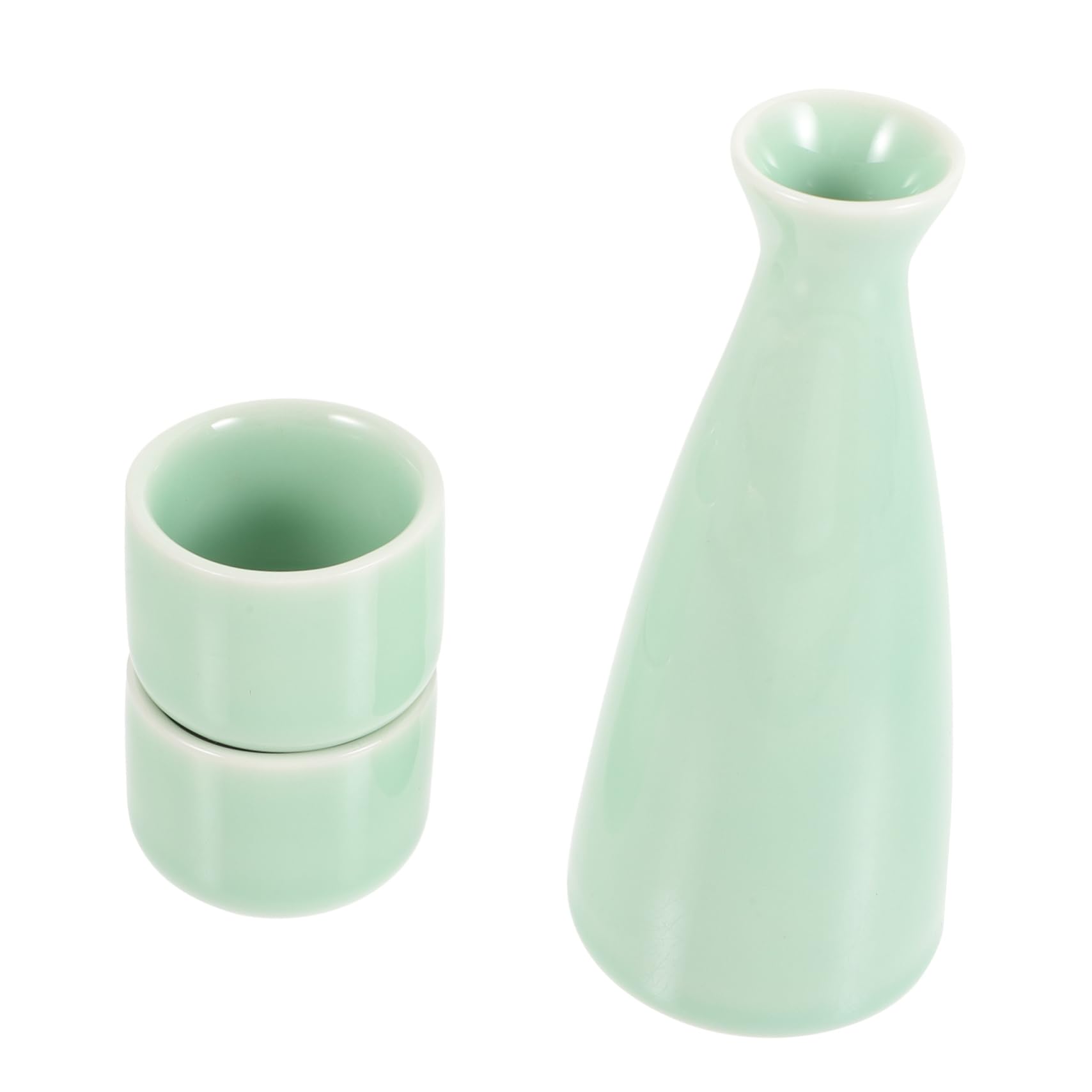 GarneckSake Serving Cups 1 Set Cup Ceramic Sake Pot Sake Bottle Japanese saki Cups Water Bottle Cup Sake Carafe Cups Ceramics Wine Glass Sake Porcelain Imperial Tea Cup Glass Bottle