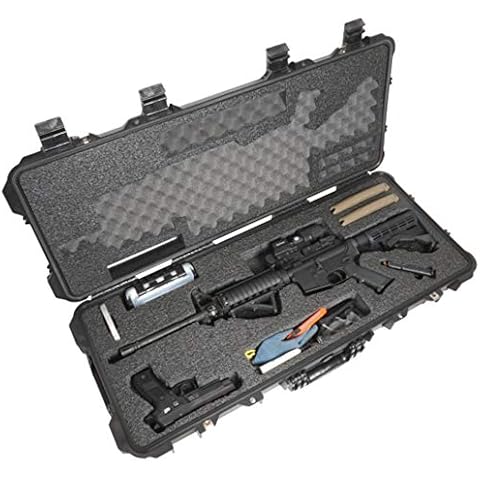 Case Club 5.56|.223 Waterproof Rifle Case with Included Silica Gel to Help Prevent Rust & Small Waterproof Box (Gen 2) Cover