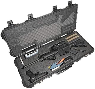 Case Club AR-15 Pre-Cut Waterproof Rifle Case with Included Silica Gel to Help Prevent Gun Rust & Small Waterproof Accessory Box (Gen 2)