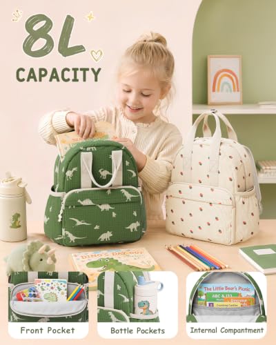 Image of Corduroy Toddler Backpack for Preschool Boys Girls Ages 2-4