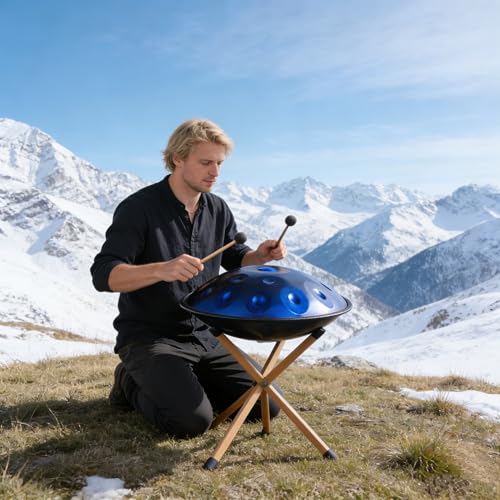 Handpan Azul 12 Notas Latourreg 56 cm 8 kg miniatura 3