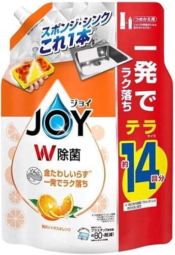 ホールセールジャパン3か月保証【コストコ】JOY ジョイ オレンジ つめかえ用 1810ml 食器用洗剤 テラサイズ 大容量 詰替 洗剤 W除菌 エコ 贅沢シトラスオレンジ 71208 Dishwash Orange (1)