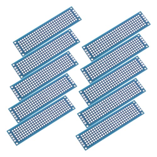ERINGOGO 10piezas Tablero Pcb Doble Cara De Placa Experimental De Soldadura Para Proyectos Electrónicos Diseño Multifuncional y Compacto Para Pruebas y Experimentos Eléctricos