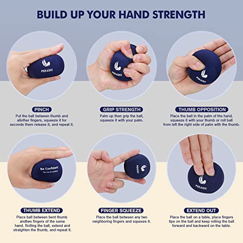 Peradix-Hand-Grip-Exercise-Strengthener-Stress-Relief-Ball-Therapy-Putty-Fidget-Toys-Strength-Trainer-Fits-Both-for-Adults-and-Kids-3PCS