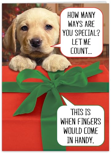 Carte de Noël en forme de chien pour décorer votre intérieur festif