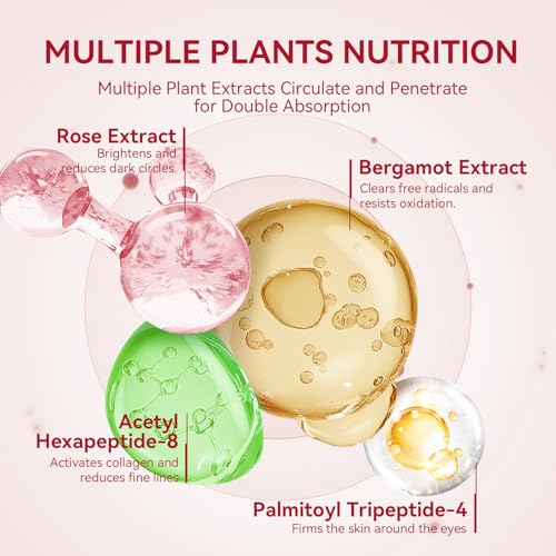 Under Eye Mask for Puffy Eyes & Dark Circles – BREYLEE Rose Eye Mask – 60 Pcs Eye Patches with Caffeine & Collagen – Reduce Wrinkles & Fine Lines – Best Undereye Patch Treatment - Image 4