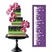 ART Kitchenware 19.3"×6.3" Large Wisteria Flower Mesh Stencil Rose Flower Cake Stencil Cake Side Stencils Template Mold Cake Decorating Bakery Tool MST-08 Purple Color