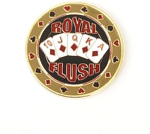 Lucky Coin Texas Hold'em Chip Presser - Accesorios para juegos de póquer, regalo coleccionable