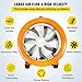 VEVOR Utility Blower Fan 10 inch with 10M Duct Hose,250MM Portable Ventilator,0.45HP 1520 CFM High Velocity Utility Blower,Mighty Mini Low Noise,for Factories Basements Shipyards Farm