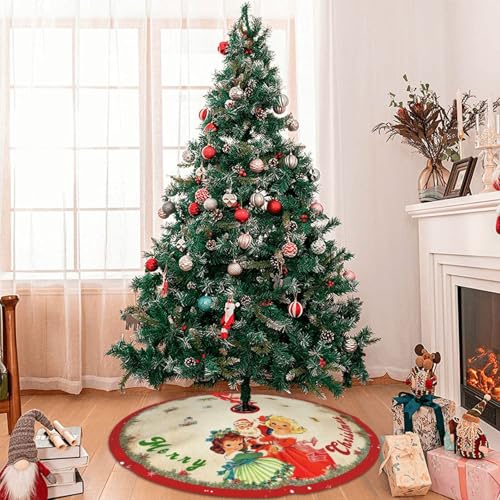 Racenaf 01 Vintage Christmas Tree Skirt Christmas Decorations thumb #5