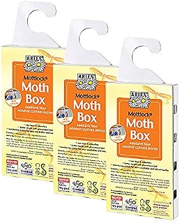 VALUE PACK of 3 Mottlock Moth Boxes from Aries  Best Catch Rates for Clothes Moths on the Market!
