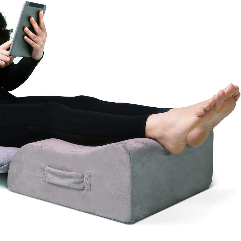 Leg Elevation Pillow, LightEase Memory Foam Leg Elevating Support Wedge Pillow for Sleeping