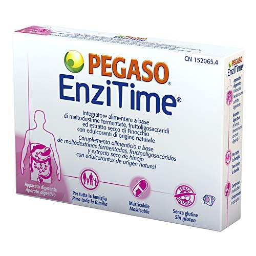 Senza glutine. Pegaso 5206 Enzitime a Base di Enzimi Digestivi - 40 G