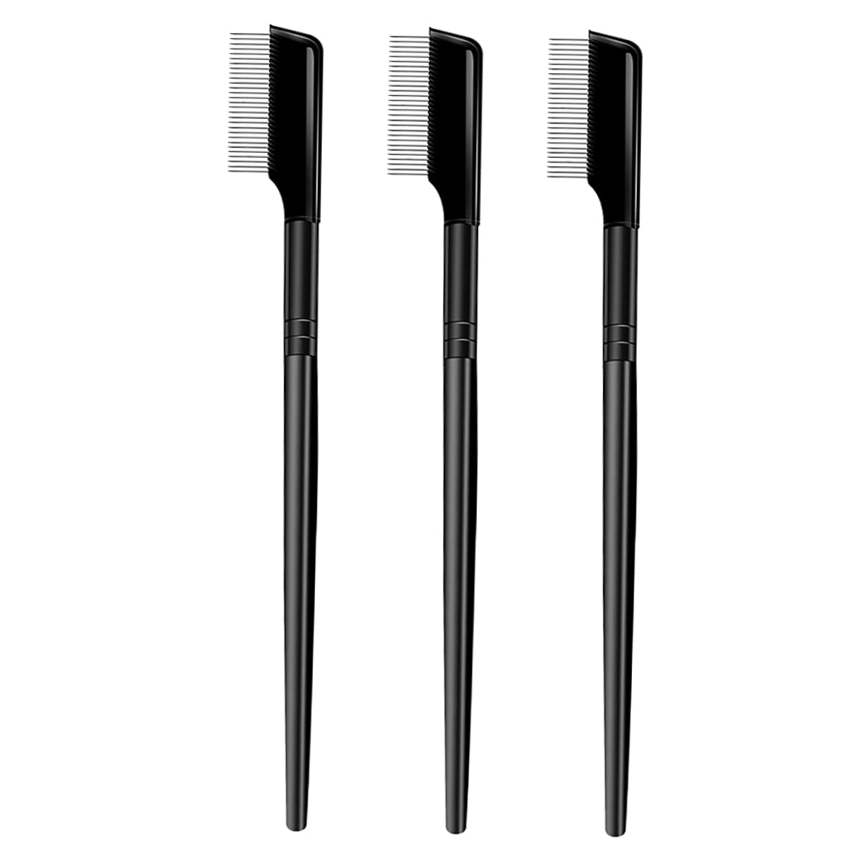 Angoily 3pcs Eyelash Grooming Comb for Mascara Application Lash Separator Brush Set Eyelash Wand and Spoolie for Beauty Salons