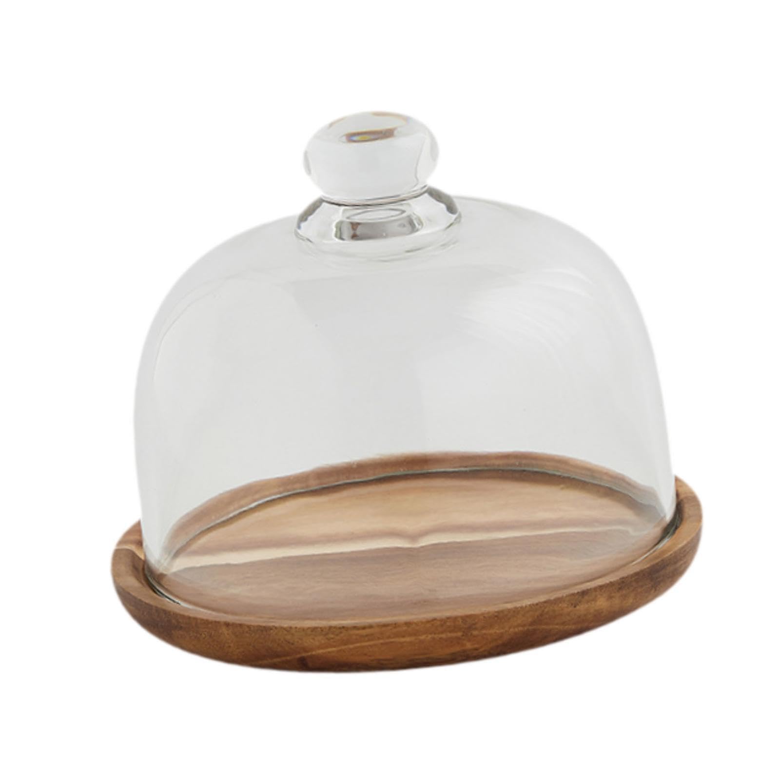 TUXCAXI Modern Wood Cake Stand With Dome Plate Display Holder Crafting Space For Bakery Items Look No Further Cake Plate Holder With Glass Cover Serving