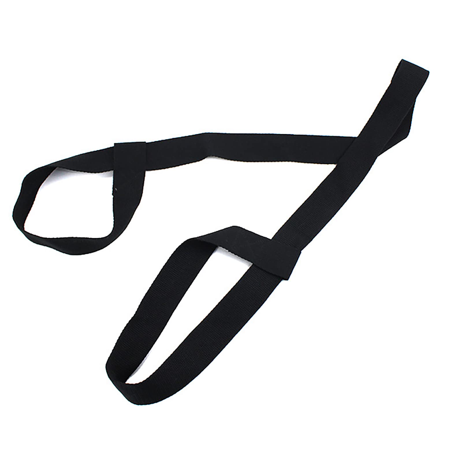 1 Pezzi tappetino Yoga Cinghia Nero, Cinghia Regolabile Resistente per Esercizio Tappetino Yoga, Pilates e Aerobica, Esercizio di Stretching