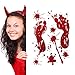 Yeeda Adesivi per Halloween Bloody - Adesivi da parete per Halloween Crea scene horror | Decorazioni di Halloween Bloody per interni ed esterni, adesivi da parete per finestra per creare scene horror