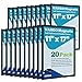 VAIIGO 11"x 17" Self Adhesive Sign Holder, Double Sided Window Display Frame with Clear PVC and Strong Magnetic for Office/Home/Store/Door/Glass/Wall (Black, 20Pack)