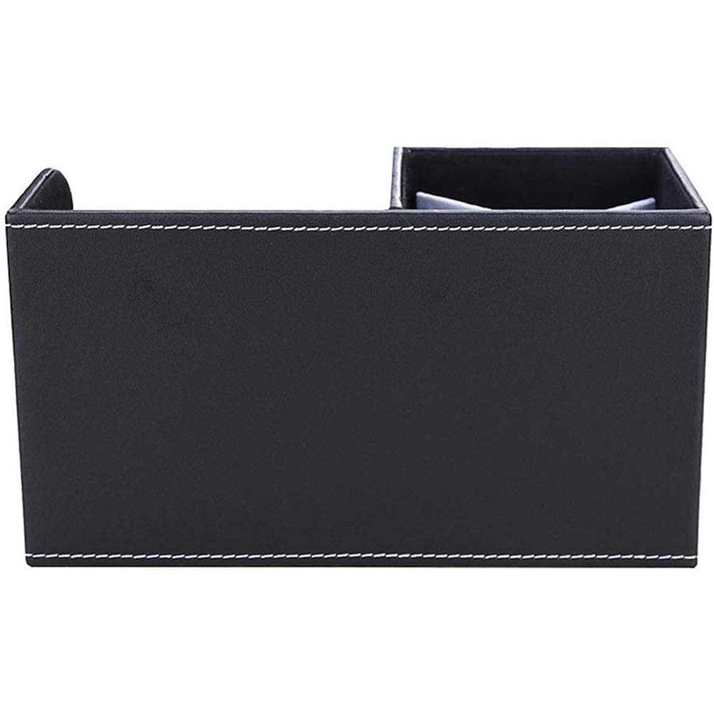 KINGFOM™ wielofunkcyjny organizer na biurko ze skóry syntetycznej z 3 przegródki, schludny na biurko, wizytówka, długopis, ołówek, telefon komórkowy, uchwyt na pilota, artykuły biurowe, organizer