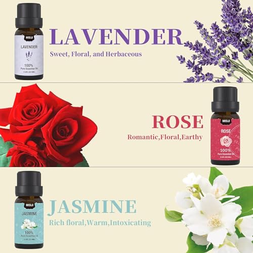 MISIJI Floral Essential Oil Set, Aromatherapy for Diffuser, for Candle 6 * 10ML - Image 3