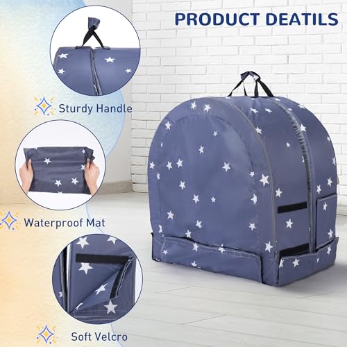 Lynxor LY-TFB03 Foldable Kids Travel Bed, Portable Toddler Floor Bed thumb #4