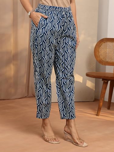 Image of Libas Printed Cotton Blend Straight Kurta Set for Women | daily wear suit