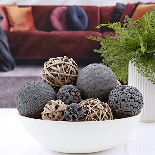 Andaluca Large Decorative Vase Filler Bag With Orbs, Balls (Grey) #TOP1