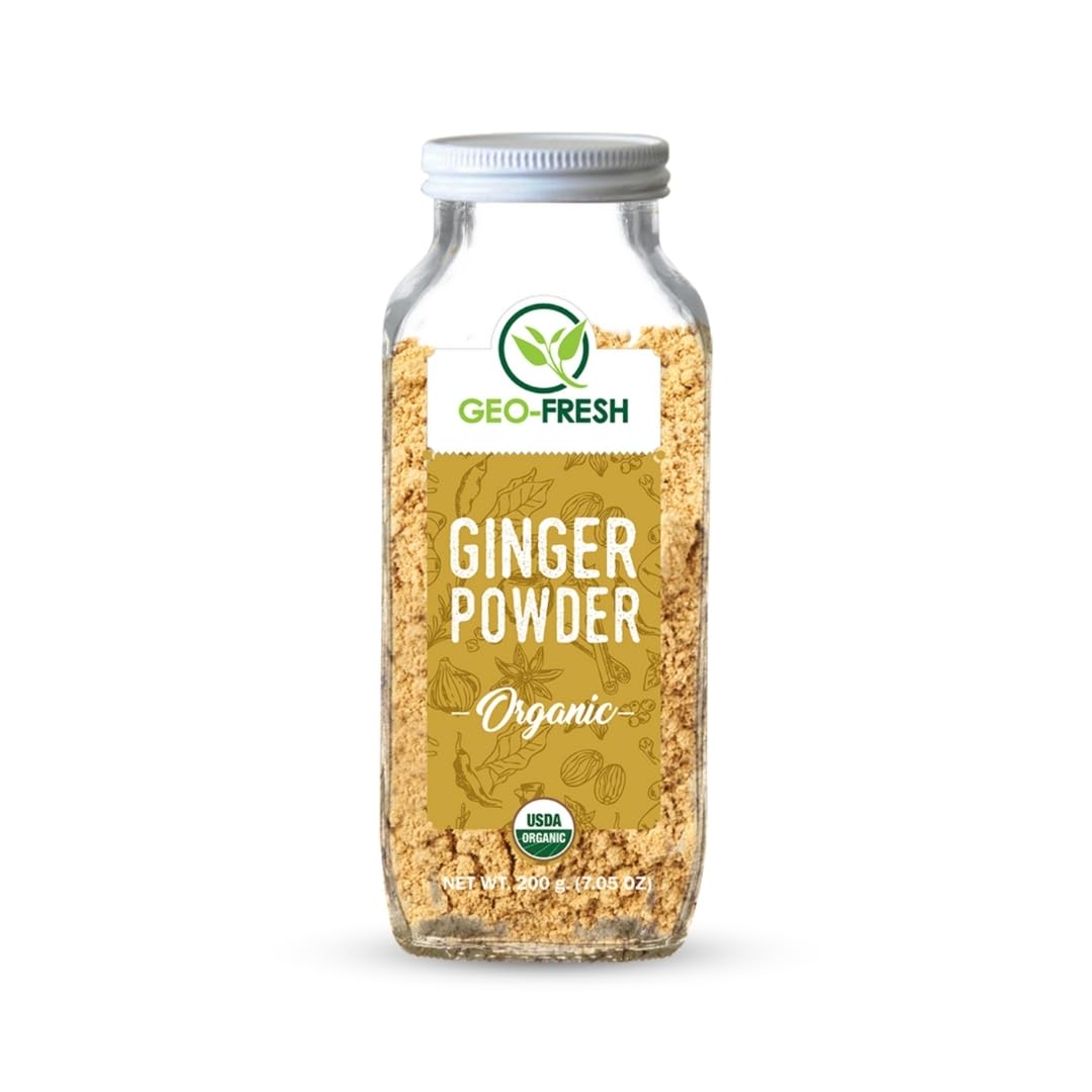 Geo-Fresh Organic Ginger Powder, 200g | Saunth Powder| Sukku podi| High Gingerol Content| For Digestion, Boost Metabolism, Cooking, Tea| 100% Organic, Non-GMO, USDA Certified, Jaivik Bharat Certified (B07QMCDQYB) Amazon Price History, Amazon Price Tracker
