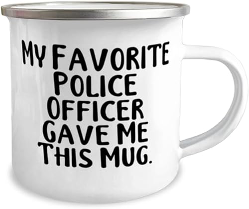 Miniatura 2 de Love Police officer Gifts, My Favorite Police Officer Gave Me This Mug, Useful 12oz Camper Mug For Men Women, From Colleagues, Police gifts, Cop