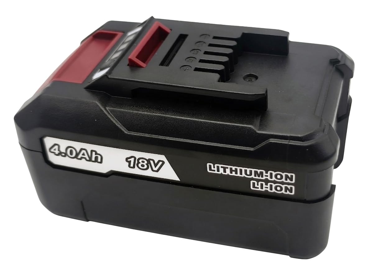 2 batterie EH1840 18 V 4,0 Ah agli ioni di litio compatibili con utensili a batteria Einhell serie Power X-Change da 18 V, 72 Wh ad alta capacità con indicatore LED a 3 livelli, sostituisce 4512042