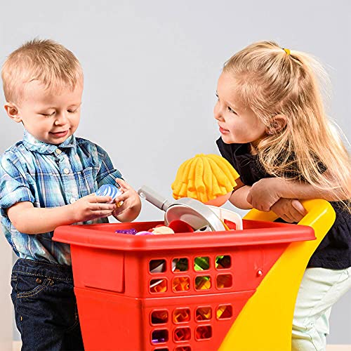 Little Tikes Shopping Cart - Yellow/Red - image 2