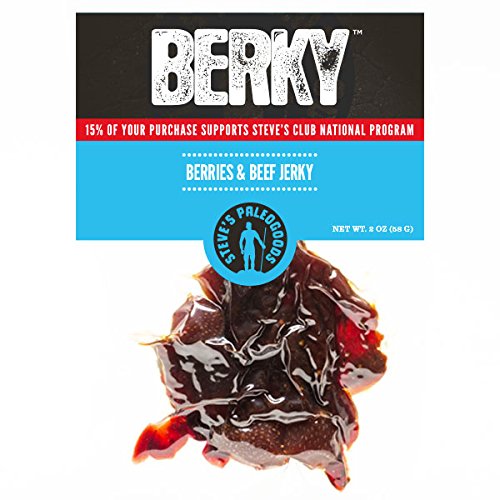 Steve's PaleoGoods, PaleoKit Berky (Berries and Jerky), 2 oz (Pack of 3)