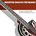 Ktaxon 41in Acoustic-Electric Guitar, 6 String Cutaway Guitar with EQ-7545R Bass Preamp with Four-Band EQ, Unique Round-back Design, Fantastic Touch, Accurate Tune and Unmatched Sound (Red)