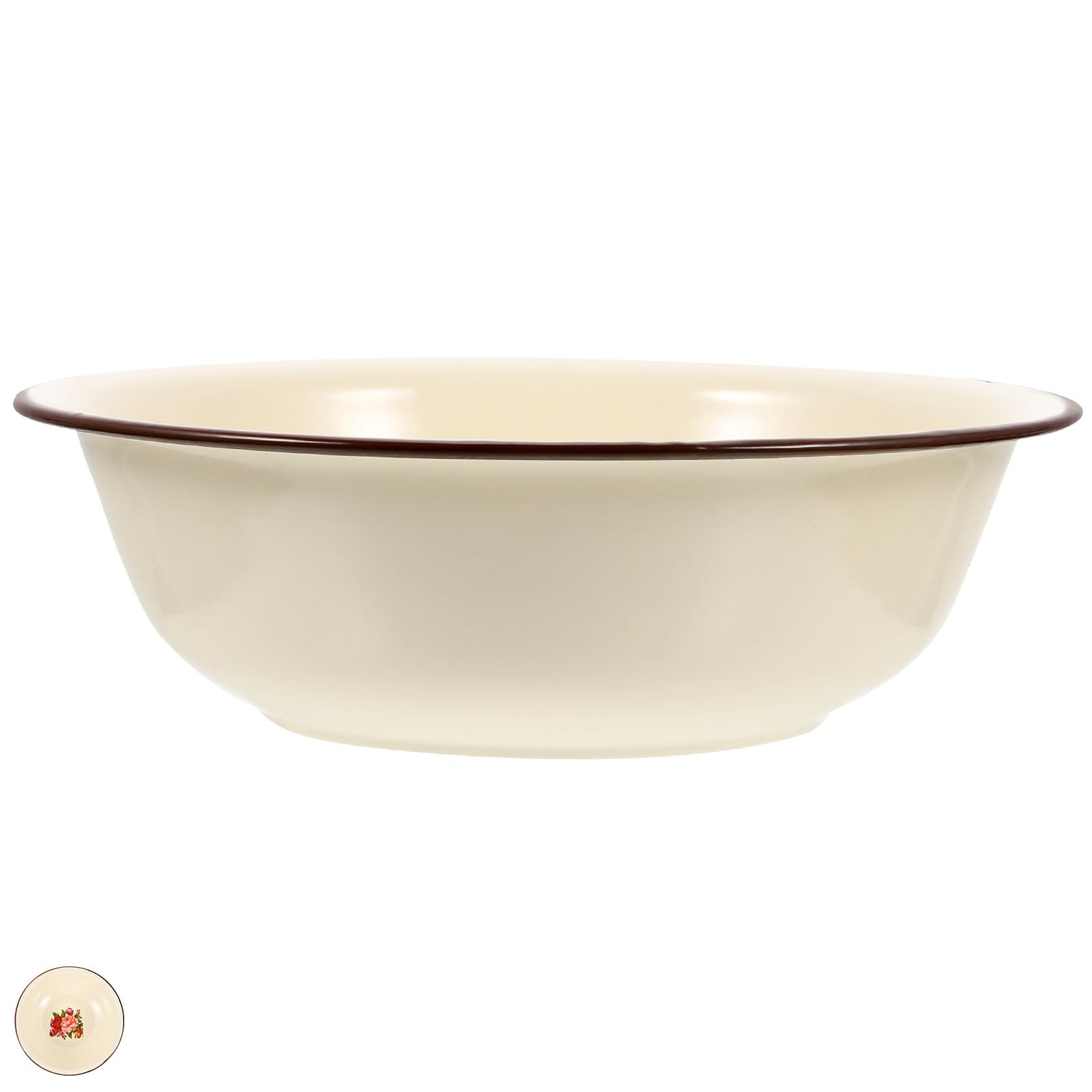 Lavabo de esmalte multiusos para ensaladas y cocina retro