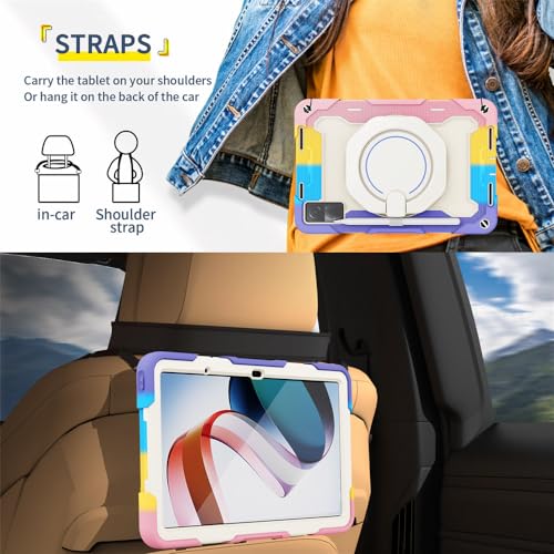 Funda Redmi Pad 10.61 JZ antichoque que evita caídas con anillo de sujeción 7