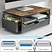 gianotter Wood Monitor Stand Riser, Office Desk Shelf Organizer, Desk Organizer with Drawer and Pen Holder, 2-Tier Computer Stand, Office Organization (Wood)