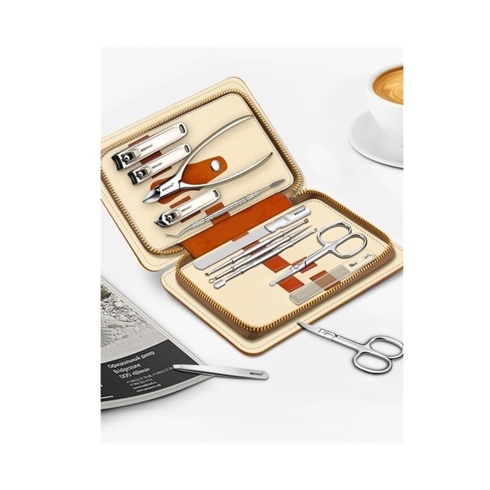 Nagelknipser, Nagelknipser-Set für Zuhause, spritzwassergeschützter Nagelknipser, Pediküre-Werkzeugset für Herren, Nagelset