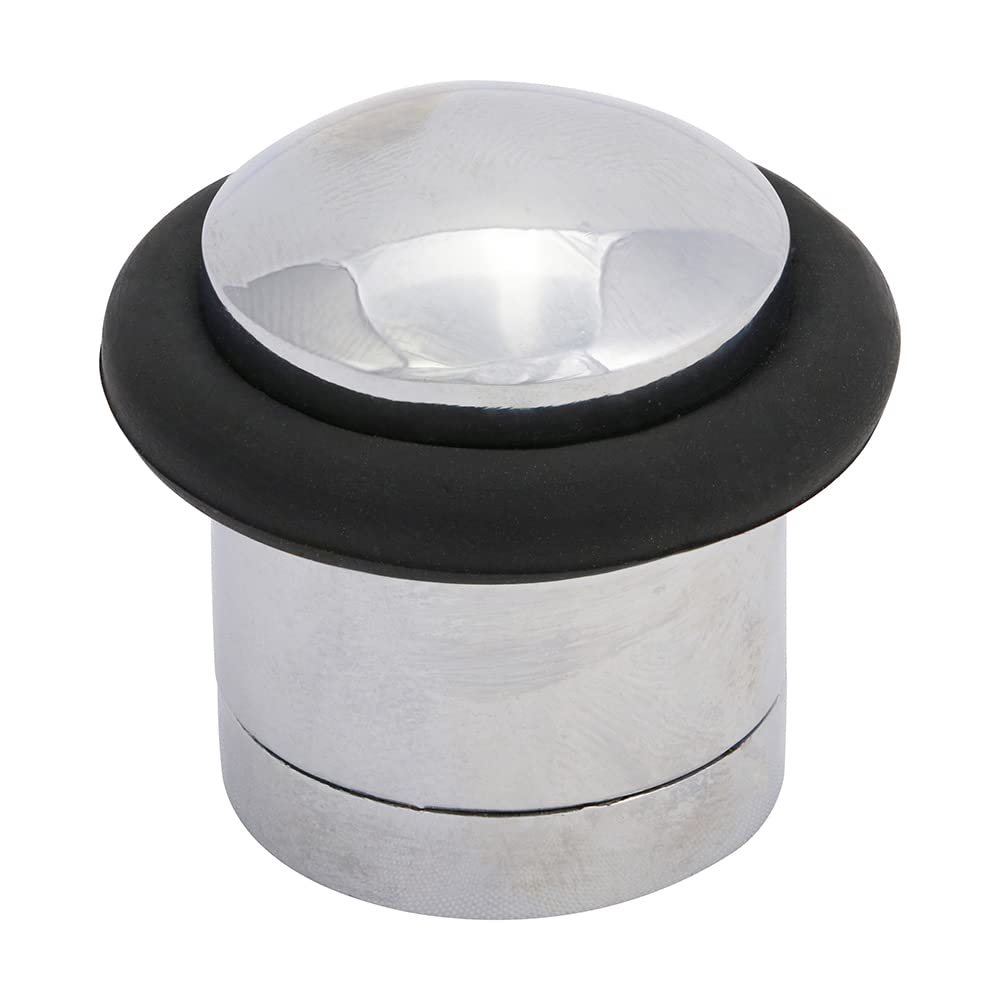 TIMCO Cylinder Door Stop Polished Chrome - 41mm | Pack of 1