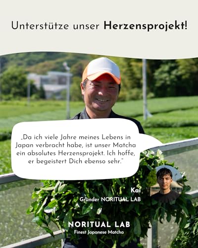 Ceremonial Matcha Ryoku - Reines Grüntee-Pulver aus Japan - Original Japanischer Tee der Ersten Ernte - 100% Natürlich & Laborgeprüft - 40g