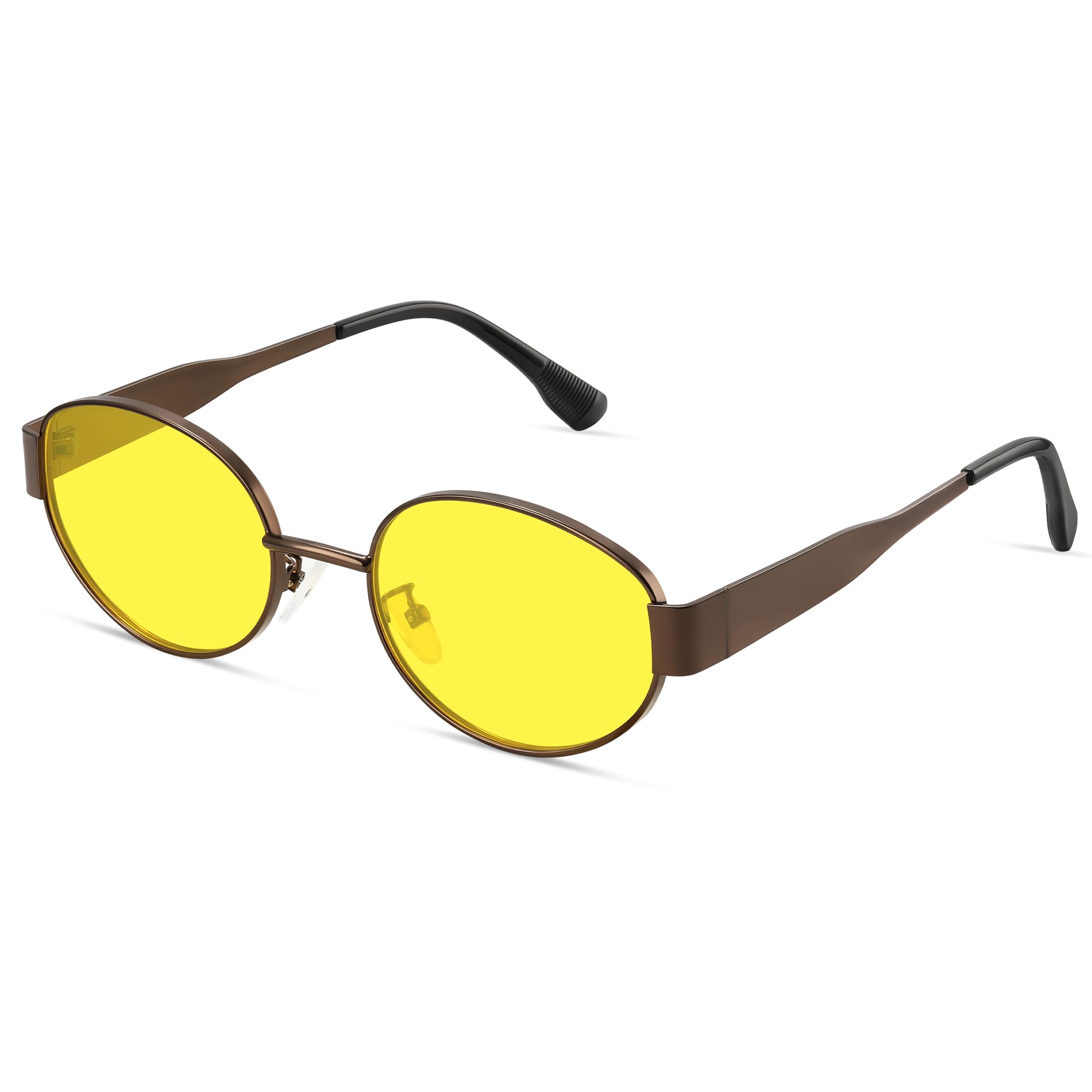 kunchu Sonnenbrille-Damen-Polarisiert-Unisex-Herren-Retro-Oval-Trendy-Sonnenbrillen-Vintage-Classic-Ultraleicht,Geeignet FüR-fotografie-Geschenke für frauen