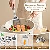 8 Pcs Cooking Utensils Set, Stainless Steel Kitchen Utensils, Heat Resistant Metal Kitchen Tools Include Solid & Slotted Spatula, Serving Spoon, Ladle, Pasta Server,Potato Maseher, Egg Whisk, Silver #3