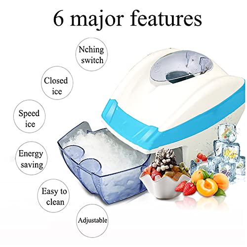 Automatic Ice Shaver, 35W Electric Ice Crusher, Commercial Household Snow Smoothie Machine Shaved Ice Machine, Silent… – Bild 4